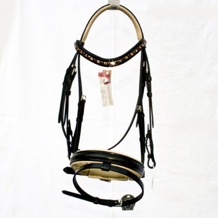 Otto Schumacher Bridon Venedig noir/sable | Bridon Venedig Otto Schumacher de stock