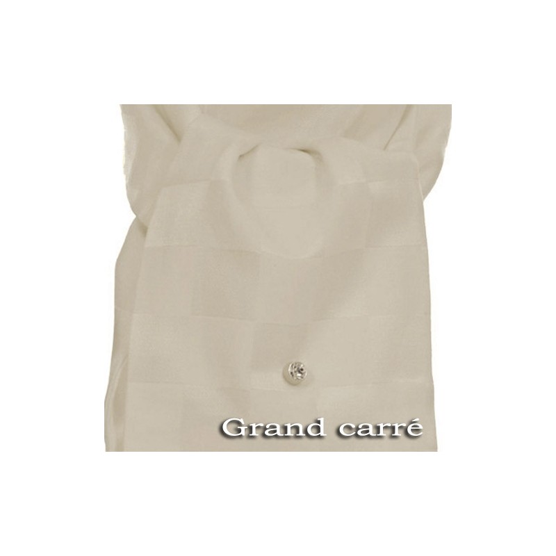 Plastron de luxe crème (nombreux motif dispo)