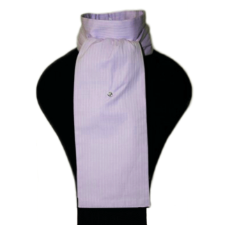 Plastron de luxe mauve (nombreux motif dispo) | Plastron - jabot de concours mauve