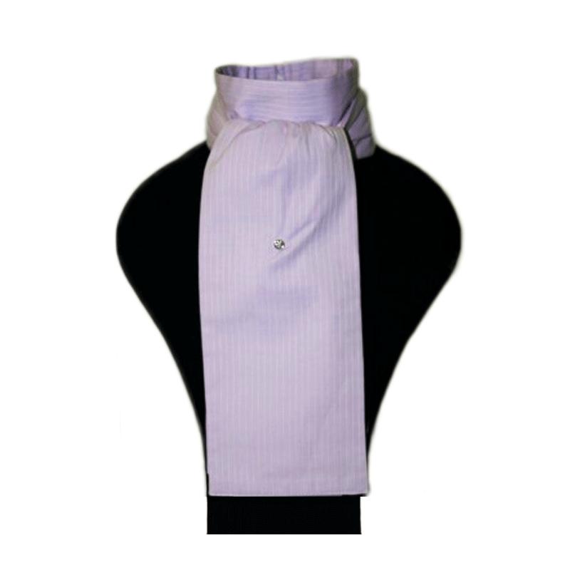 Plastron de luxe mauve (nombreux motif dispo) | Plastron - jabot de concours mauve