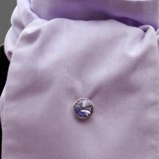 Plastron de luxe mauve (nombreux motif dispo)