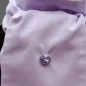 Plastron de luxe mauve (nombreux motif dispo)
