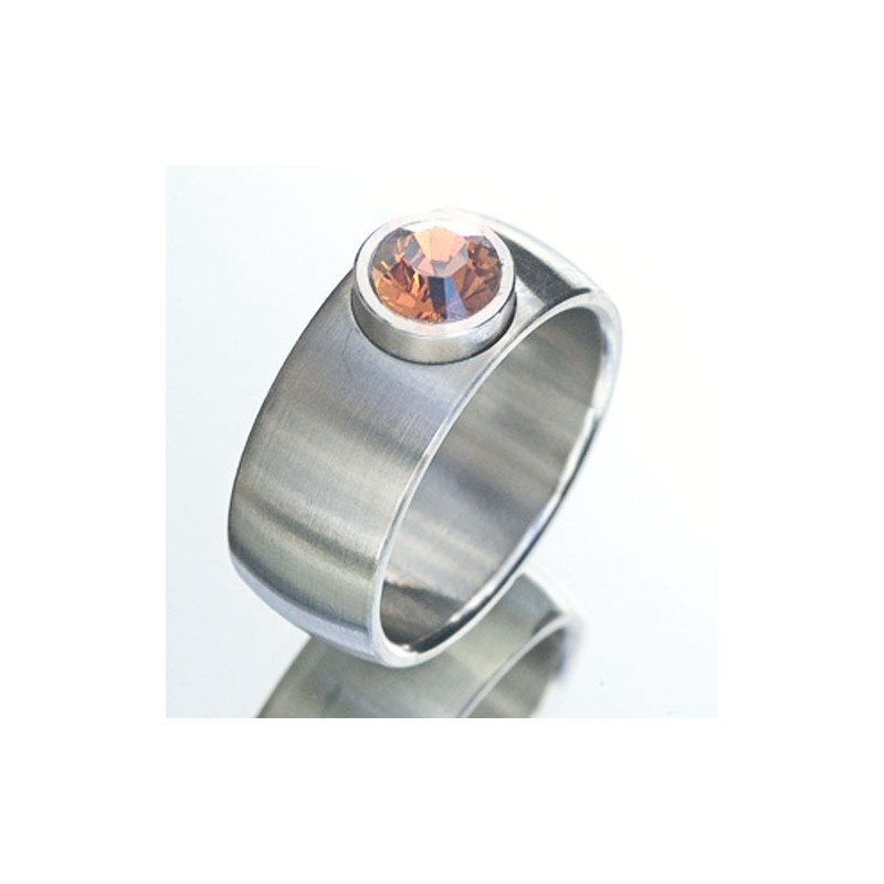 Swarovski bague une pierre Orange