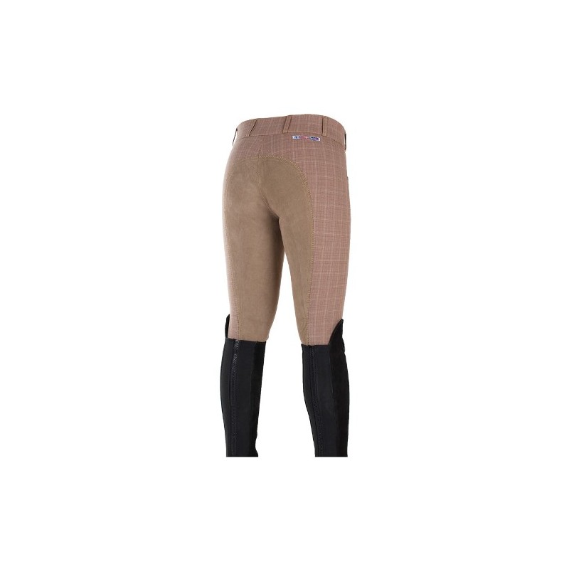 Horze: Grand prix Full Seat carreaux brun