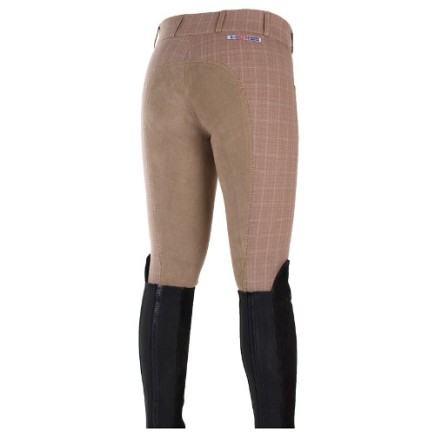 Horze: Grand prix Full Seat carreaux brun | Grand prix femme carreaux full seat