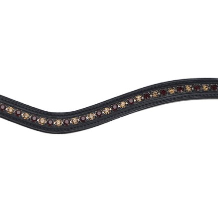 Otto Schumacher frontal Swarovski mocca -smoky quartz | Frontal Otto Schumacher Saphire-Crystal