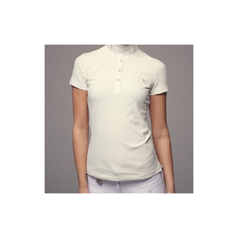 Vertigo polo de concours pour femme blanc