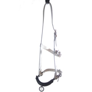 Caveçon cuir blanc. | Caveçon