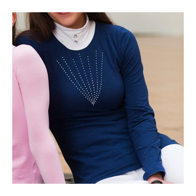 Cavalliera: polo de concours strass courte manche