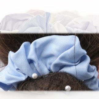 Chouchou de luxe bleu | Chouchou pour cheveux