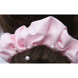 Chouchou de luxe rosé (nombreux motif dispo)