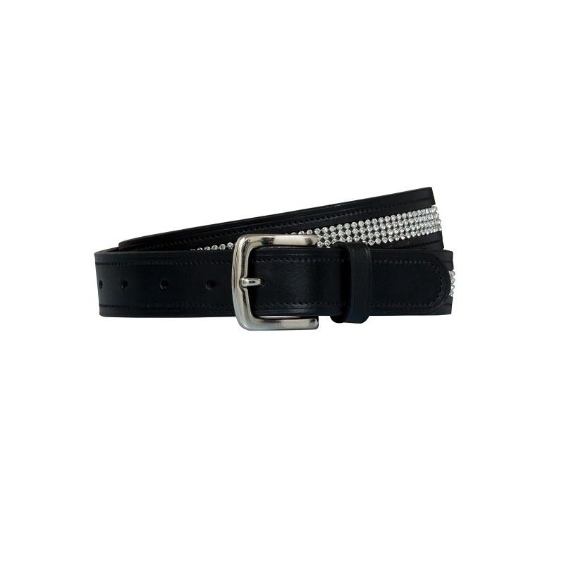 Ceinture en cuir Ambra: Strass