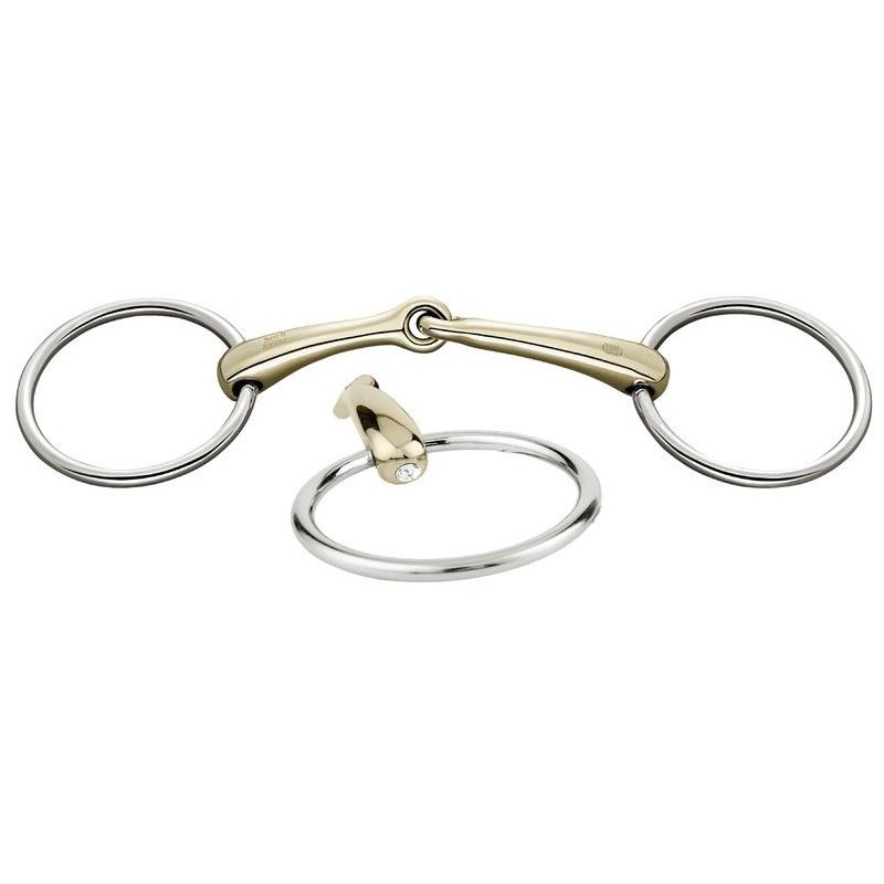 Sprenger : DYNAMIC RS LOOSE RING SNAFFLE 16MM Swarovski (