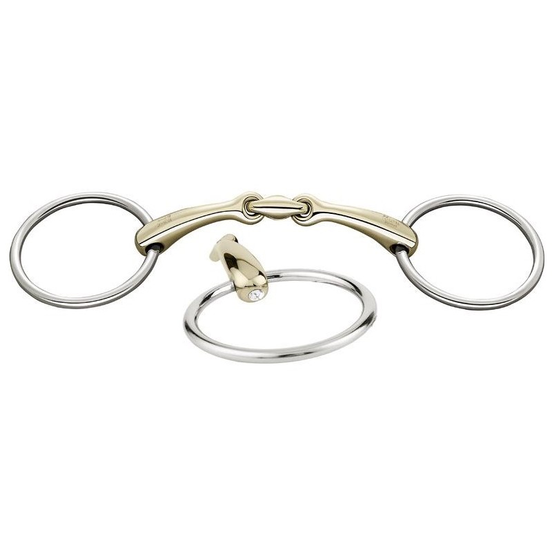Sprenger : DYNAMIC RS LOOSE RING SNAFFLE 16MM Swarovski (