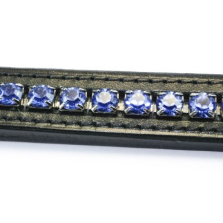 Frontal Swarovski "Tiffany saphir" de stock. (Otto Schumacher) – Frontaux Otto Schumacher nos compositions – Équitation