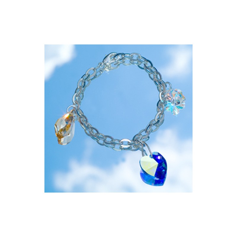 Otto Schumacher bracelet Swarovski 3 pendentifs