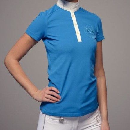 Vertigo polo de concours pour femme bleu – B Vertigo – Chemise et polo de concours – Équitation
