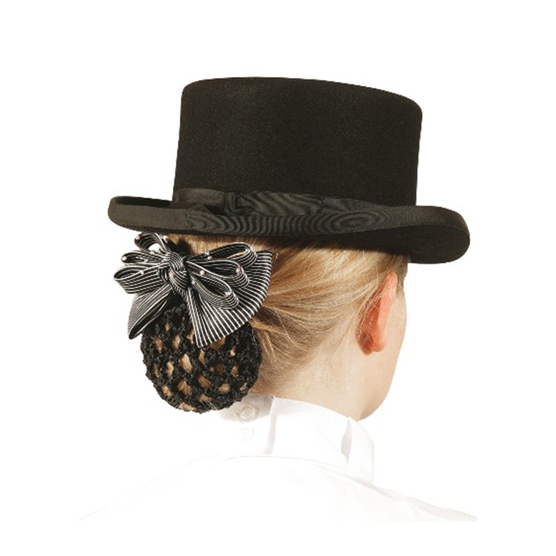 Barrette avec résille crochetée