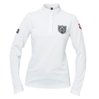Horze polo concours femme longues manches – 36 – B Vertigo – Chemise et polo de concours – Équitation
