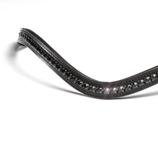Frontal Swarovski "Jet " courbé (Otto Schumacher) – Frontaux Otto Schumacher nos compositions – Équitation