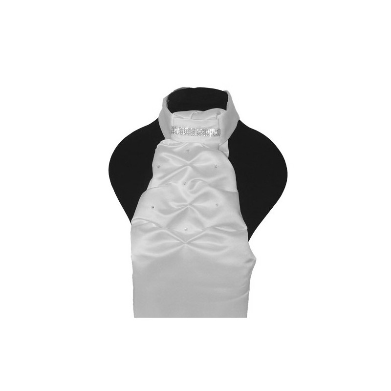 Plastron Showquest avec pièrres Swarovski – crème