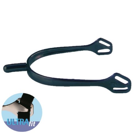 Eperons Sprenger 25mm ULTRA FIT Anthracite – Bout arrondi – Équitation