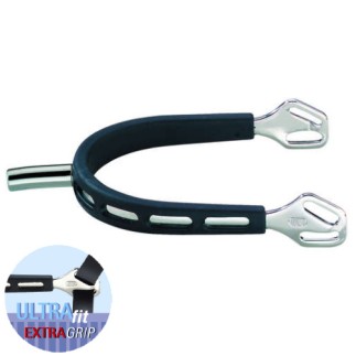 Eperons Sprenger 25mm ULTRA FIT EXTRA GRIP – Bout plat – Équitation