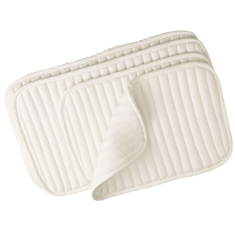 Sous bandes éponge, set de 4 – Blanc