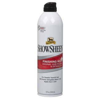 Aborbine : finishing spray – Showsheen – Soins des crins et robes – Équitation