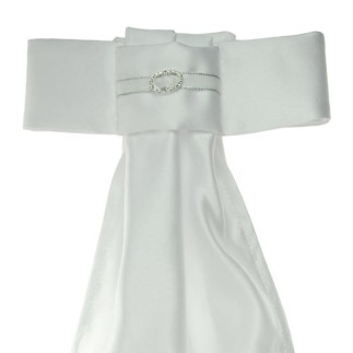 Plastron Showquest avec ovale Swarovski Crystal – crème – Plastrons-jabots-cravates – Équitation