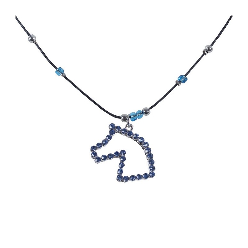 Colier Strass bleu