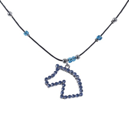 Colier Strass bleu – Wembley – Colliers et parures – Équitation