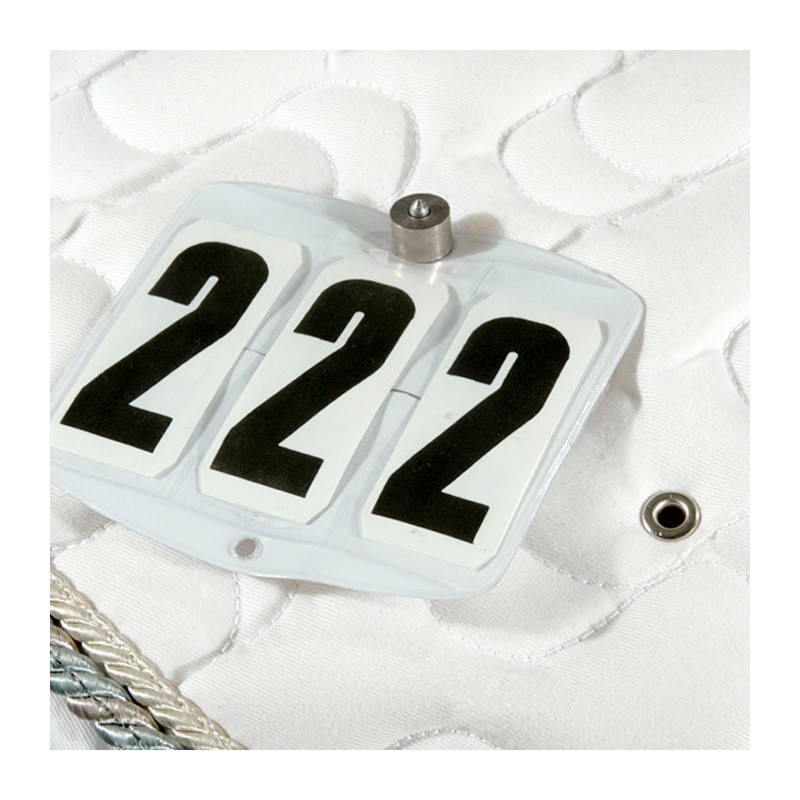 Système de fixation de numéro magnétique