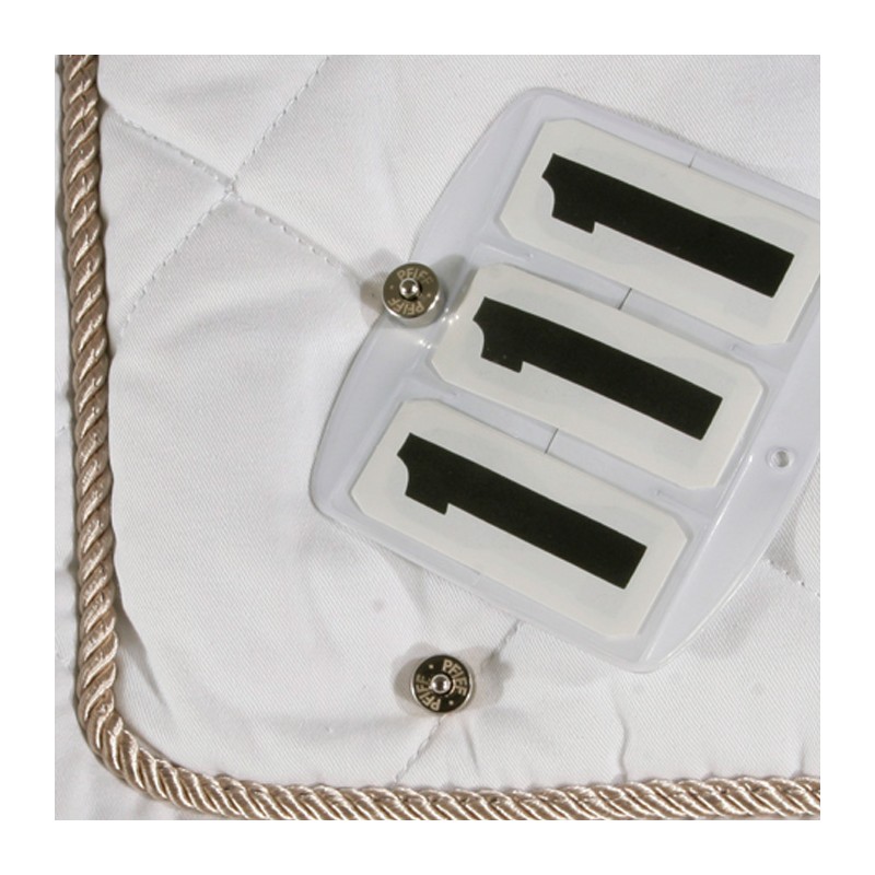 Système de fixation de numéro mécanique