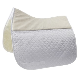 Tapis de selle anti-dérapant et amortissant – Blanc – Wembley – Tapis de selles – Équitation