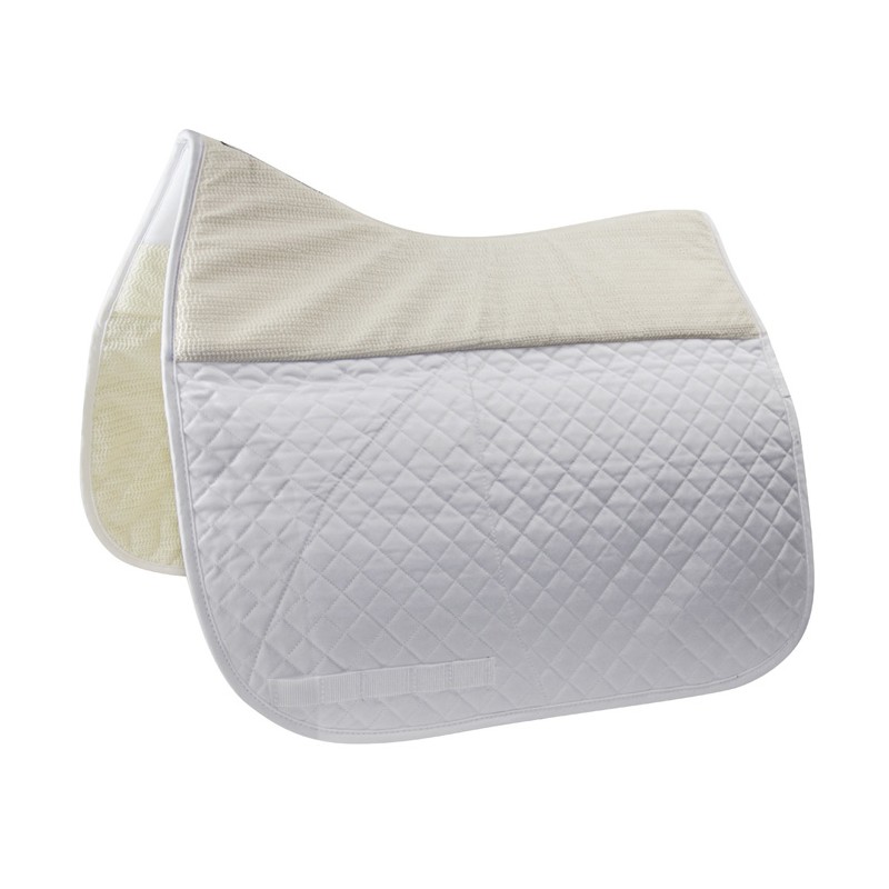 Tapis de selle anti-dérapant et amortissant – Blanc