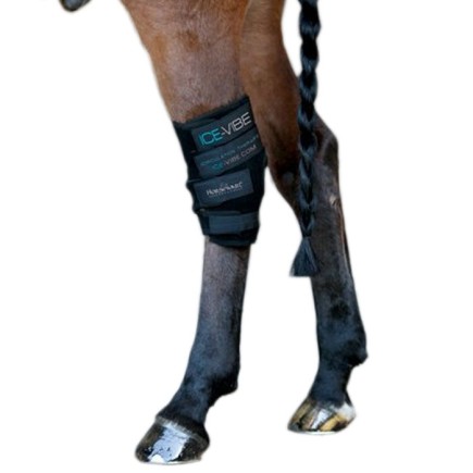 Ice-Vibe: Guêtres de refroidissement et massantes (jarret) – Horseware – Guêtres thérapeutiques – Équitation