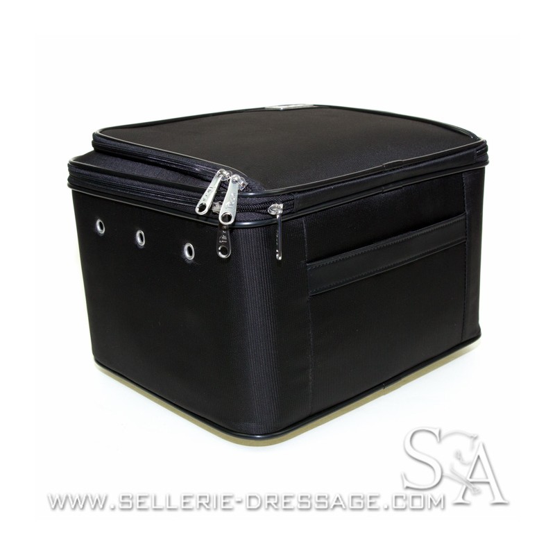 Nico Equestrian: Sac à chapeau/bombe de luxe – Noir