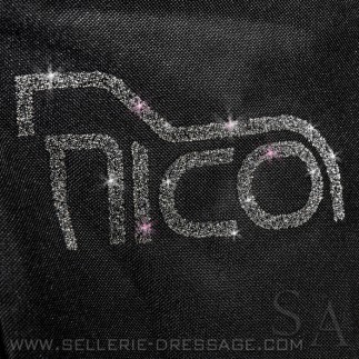 nico equestrian: sac pour bottes swarovski – noir