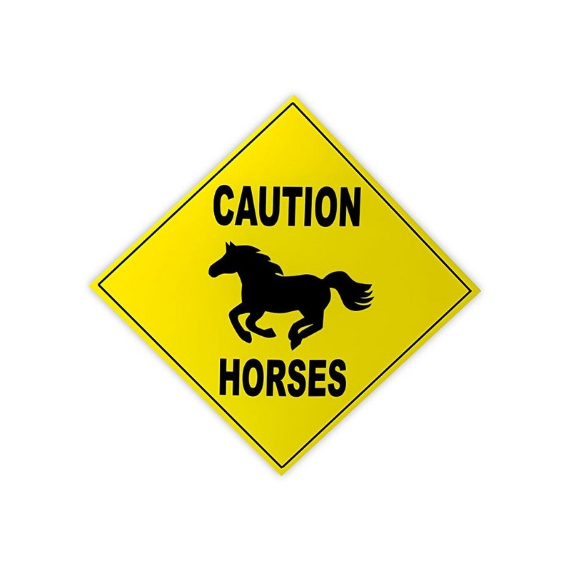 Panneau : Attention chevaux Panneau : Attention chevaux
