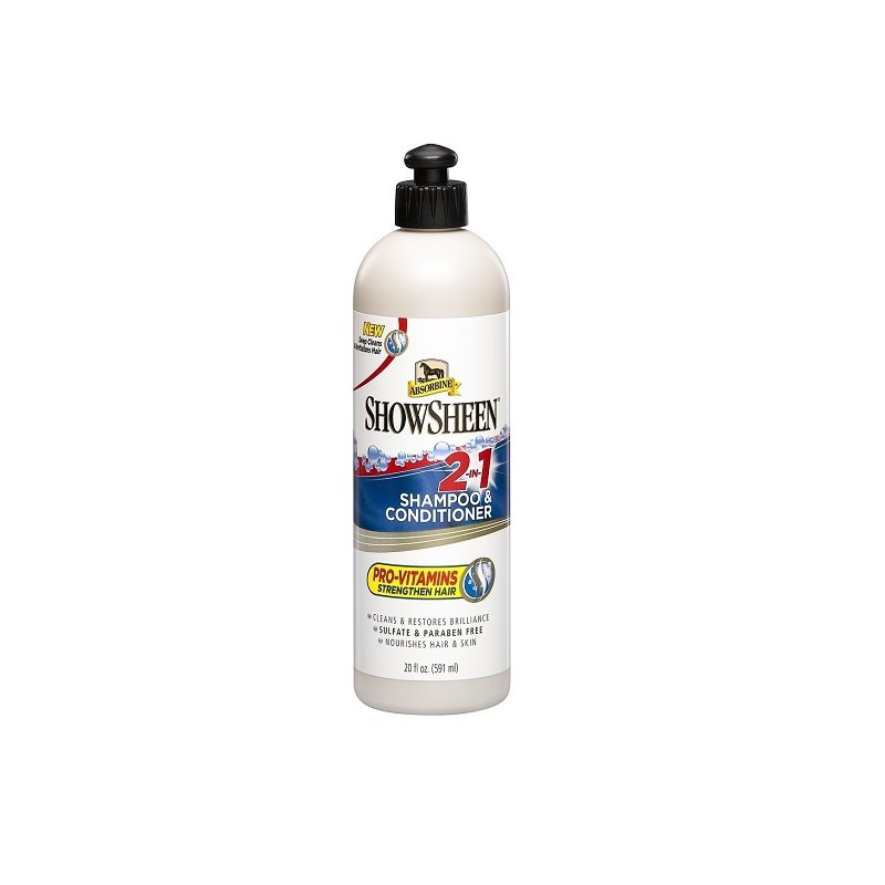 Absorbine: Showsheen shampoing 2 en 1 591ml