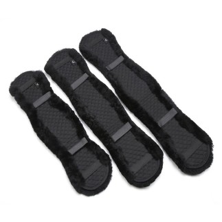 Lemieux: foureau de sangle dressage agneau veritable 65cm – 65 cm, Blanc