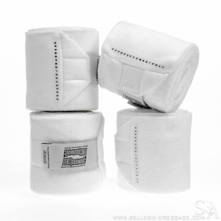 Equest: Bandages Helen Langehanenberg strass(4) – Blanc – Équitation