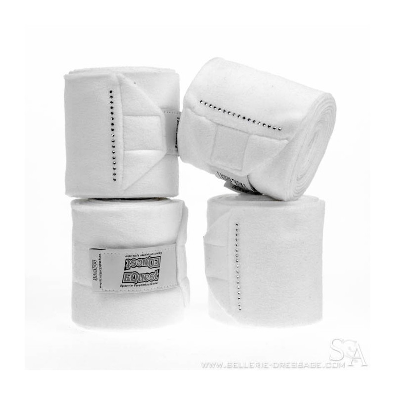 Equest: Bandages Helen Langehanenberg strass(4) – Blanc