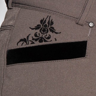 Euro-Star: Adèle full seat – 42, Taupe – Pantalons d'équitation dame – Équitation