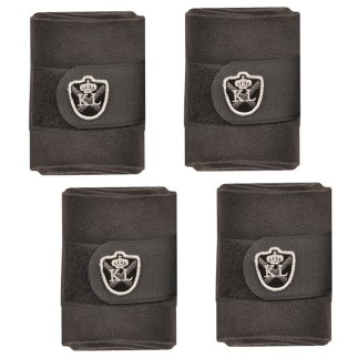 Kingsland Dressage: Bandages Marseille( set 4) – Noir – Équitation