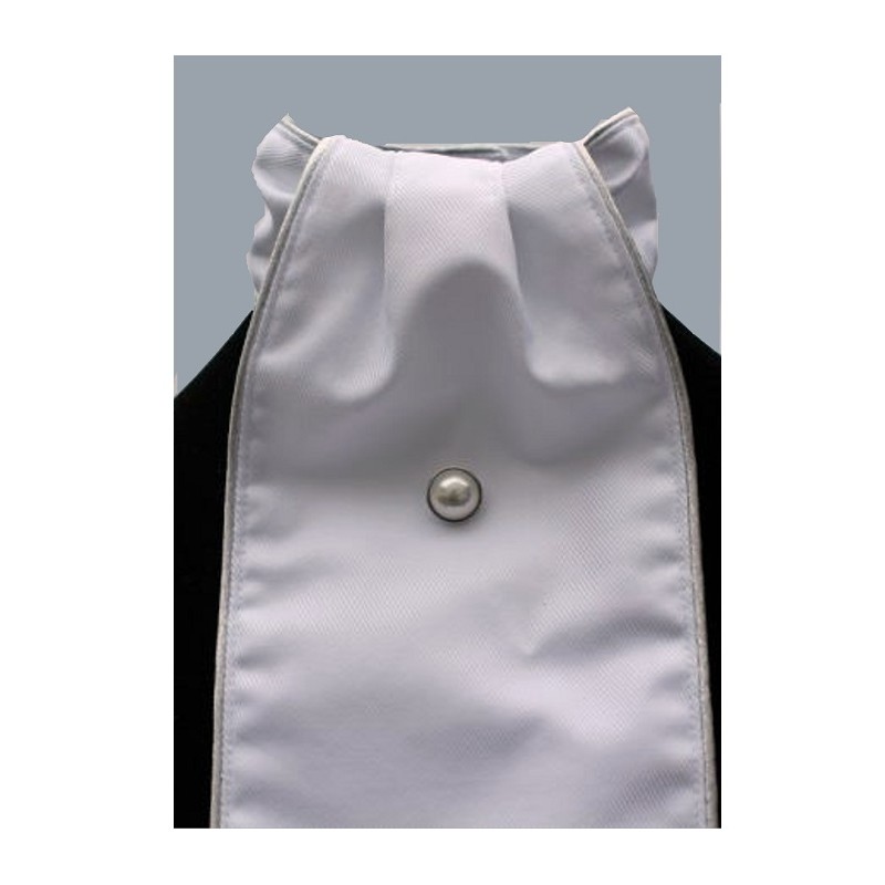 Plastron classique : Silver – Blanc et noir