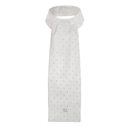 Kingsland Dressage: Plastron Shiny – Blanc – Plastrons-jabots-cravates – Équitation