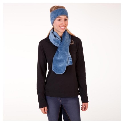 Anky: Bandeau fleece luxe – Bleu ciel – Bonnets & écharpes – Équitation