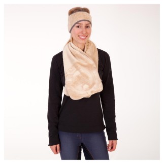 Anky: Echarpe fleece luxe – Noir